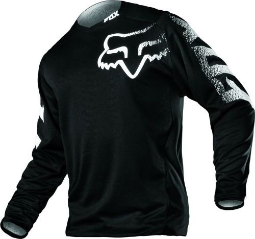 Fox racing mens black blackout dirt bike jersey mx atv 2016