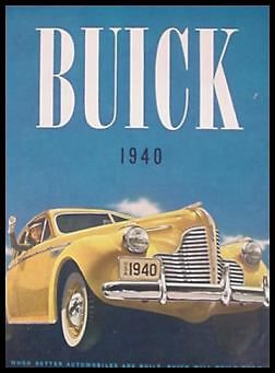 1940 buick original brochure, roadmaster limited super gm mint 40