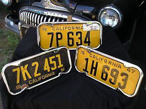 New chrone 1940 to 1955 vintage style california license plate frames # 126