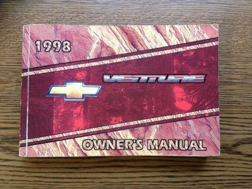 1998 chevrolet venture owners manual free shipping!