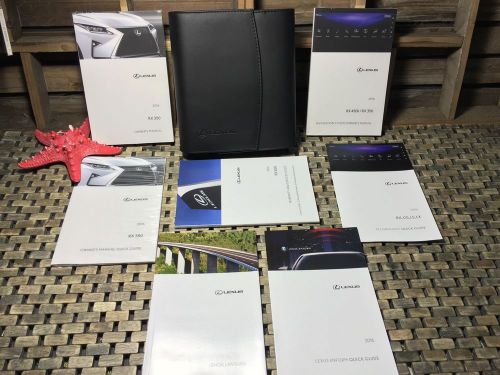 2016 lexus rx350 owners manual + navigation book +quick guides (oem new)) sealed