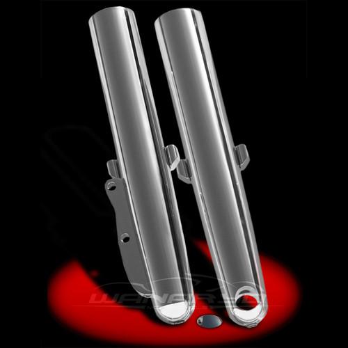 American suspension smooth chrome lower legs for harley touring models