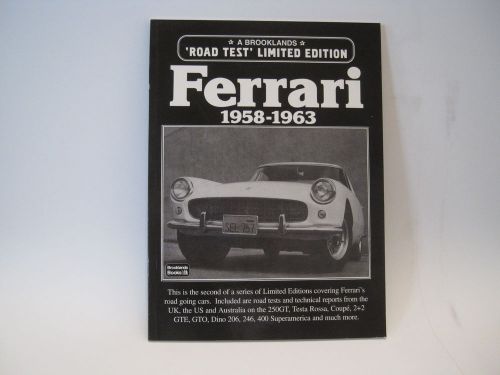 &#034; ferrari 1958-1963  road test limited edition&#034; by brooklands