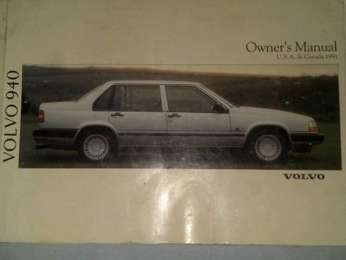 1991 volvo 940 owner&#039;s manual