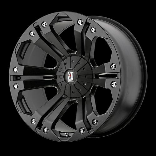 20" x 9" xd monster xd778 black wheels rims 5 6 & 8 lug 20 inch