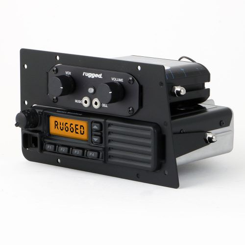 Rugged radios mobile radio / intercom mounting plate for can-am maverick