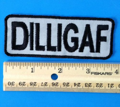 Dilligaf patch motorcycle club rank officer reflective patches for vest night vi