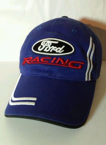 Sell FORD RACING NASCAR LICENSED PRODUCT Cap Hat Velcro Adjustable Blue ...