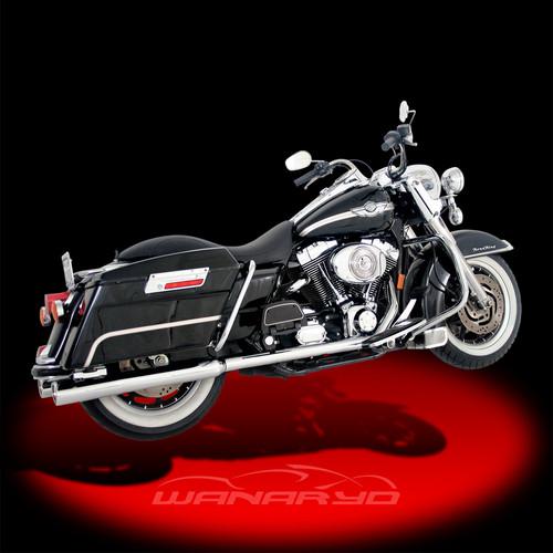 Samson true dual crossover header pipes,chrome for 1985-2006 harley touring