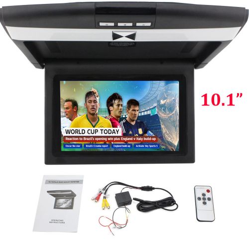 Car roof mount monitor 10.1&#034; hd overhead display 2 video-in tft digital screen