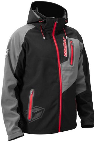 Castle x racewear barrier tri-lam mid layer fleece lined jacket  black/red 2xl