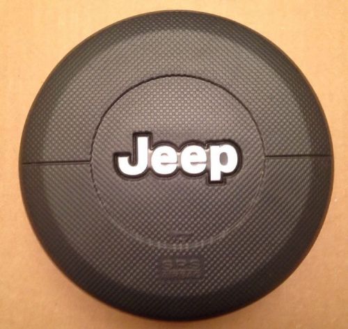 07 08 09 10 jeep wrangler driver air bag left steering airbag black