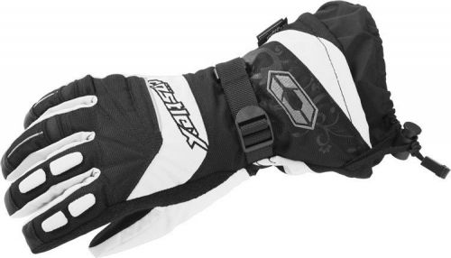 Castle x racewear rizer g7 womens snowmobile gloves white/black