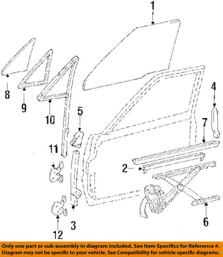 Toyota oem 84-88 pickup door-vent weather strip left 6818289105