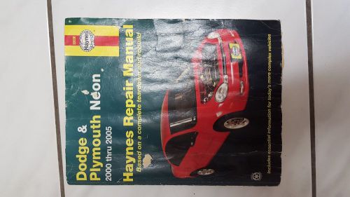 Dodge &amp; plymouth neon haynes repair manual 200 thru 2055