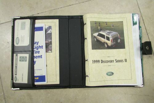 1999 to 2002 land rover discovery ii owner&#039;s manual set with case