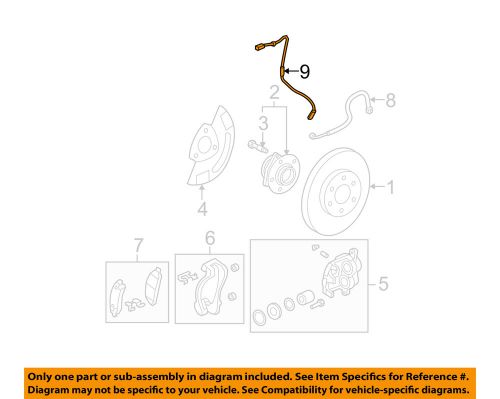 Gm oem anti-lock brakes-front speed sensor 22739727