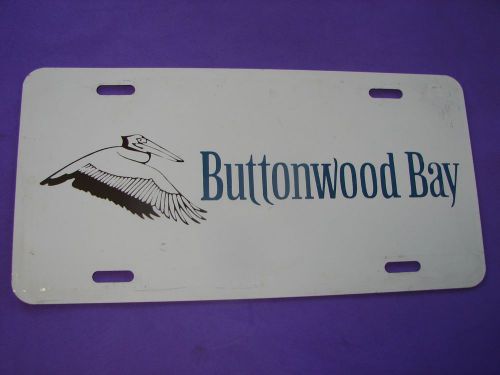 Buttonwood bay ~ metal license plate tag for cars florida state