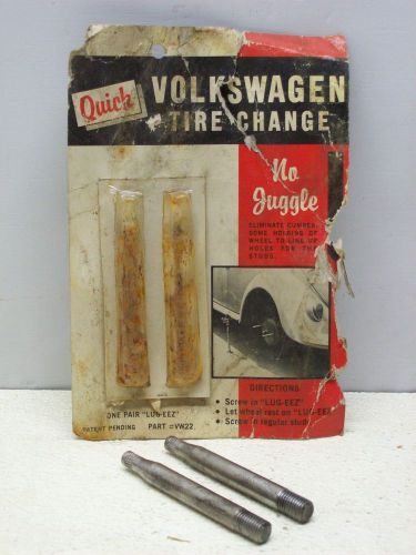 Vintage volkswagen lug bolt wheel guides