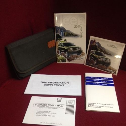 2011 jeep liberty owners manual with supplementals and case