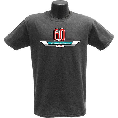 Ford thunderbird 60th anniversary preshrunk cotton men&#039;s size l xl or xxl shirt!