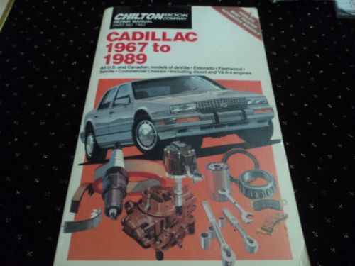 1967-1989 chilton cadillac service repair manual eldorado fleetwood seville