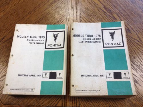 1965-1975 pontiac chassis and body parts and illustration catalogs