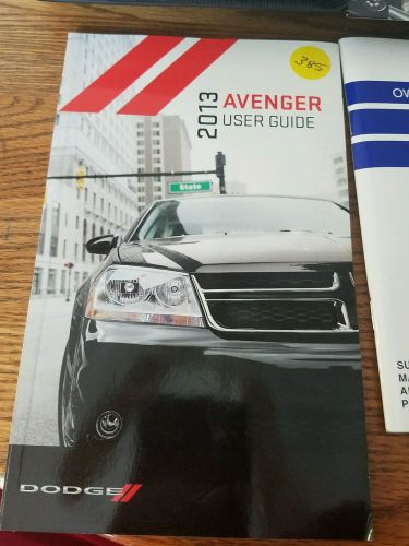 2013 dodge avenger owners manual set with case and dvd