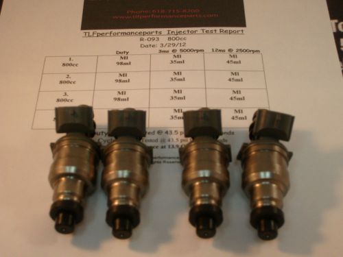 Mazda rx-7 1989-92 set of 4  800cc  direct fit fuel injectors