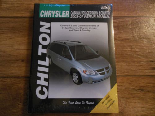 New chilton repair manual: chrysler caravan/voyager/town&amp;country 2003-07 #20303