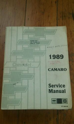 1989 camaro service manual