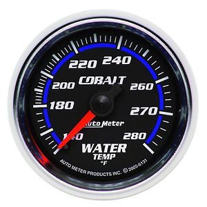 Auto meter 6131 cobalt; mechanical water temperature gauge