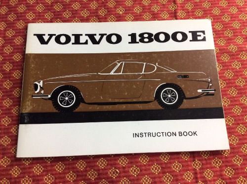 Original volvo 1800 e instruction book owners manual