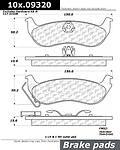 Centric parts 105.09320 rear super premium ceramic pads