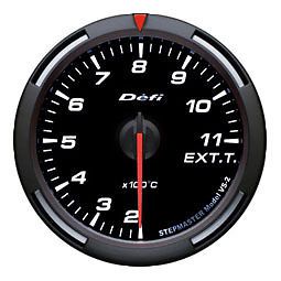 Defi racer gauge 60mm exhaust temperature meter df11806 white