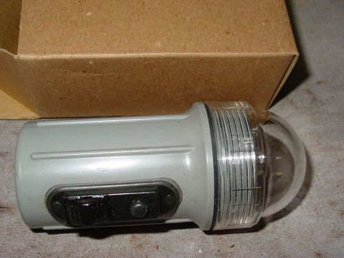 Vintage us navy accur elx. us elyria, oh. single d cell emergency flashlight nib