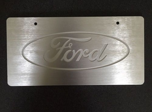 Ford billet aluminum license plate