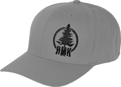 Hmk stamp curve bill cap grey flex-fit