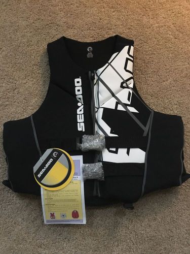 New seadoo freedom pfd black/white xl