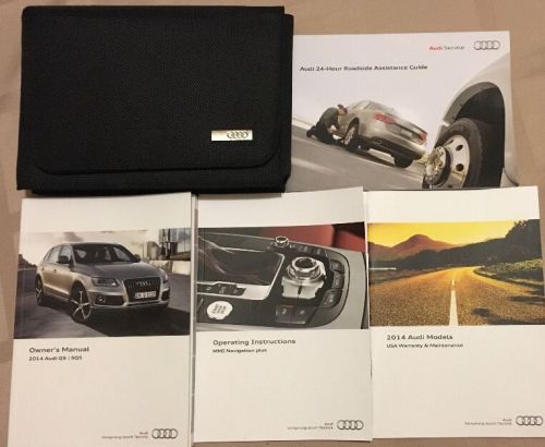 2014 audi q5 owner&#039;s manual with case