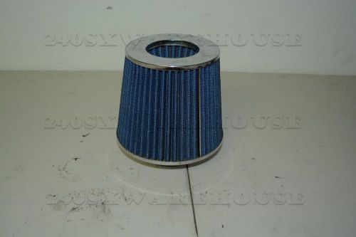 Cold air intake filter for nissan adapter dohc ka24de maf s13 s14 blue