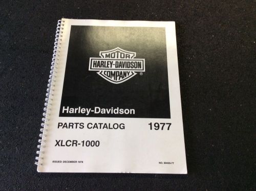 1977 harley-davidson xlcr parts catalog no. 99426-77