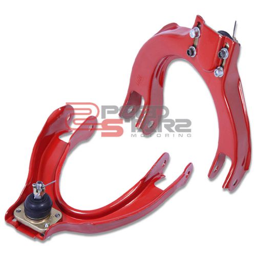 For 88-91 civic/crx ec/ed/ee/ef steel red adjustable front upper camber kit