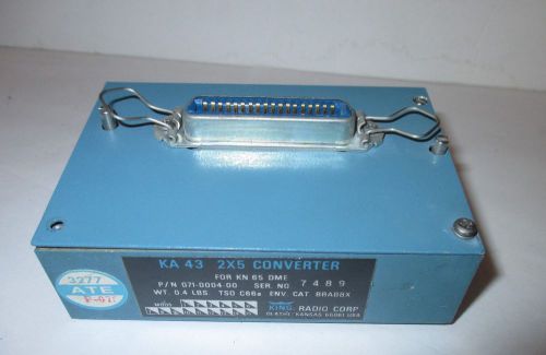 King ka 43 2x5 converter 071-0004-00 for kn 65 dme aircraft avionics