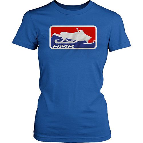 Hmk official ladies short sleeve t-shirt blue lg