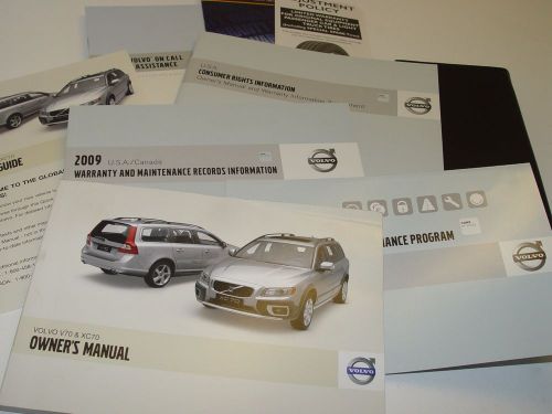 2009 volvo v70 &amp; xc70 owners manual set portfolio