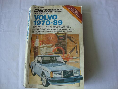 Chilton&#039;s 1970 - 1989 volvo repair manual