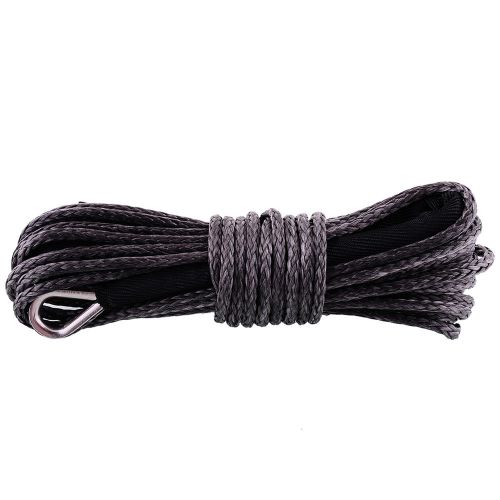 3/16&#039;&#039;x50&#039; high quality synthetic vehicle winch cable rope 5400lbs black