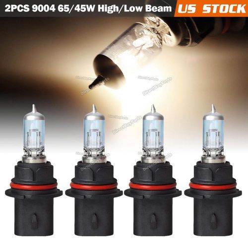 2pairs hb1 9004 high/low dual beam headlight white halogen bulb for mercedes-ben