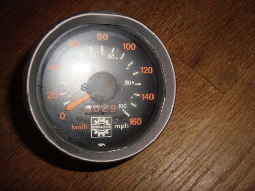 Ski doo 3 1/4&#034; speedometer gauge 6829 km km/h mxz formula mx 440 467 500 583